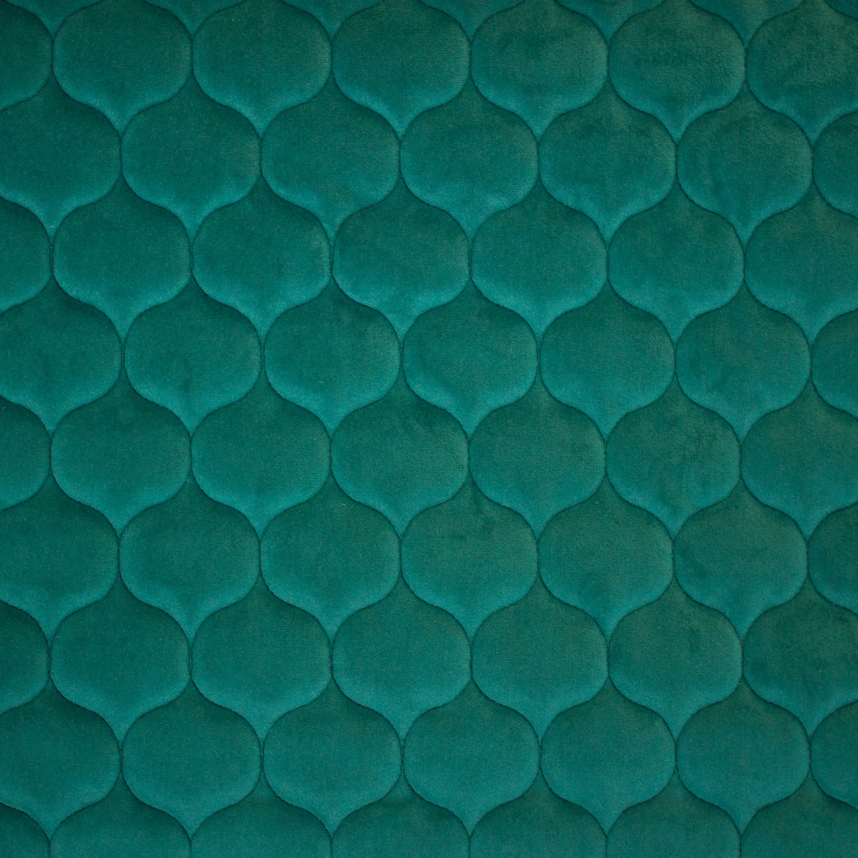 Matelassé velours petrol